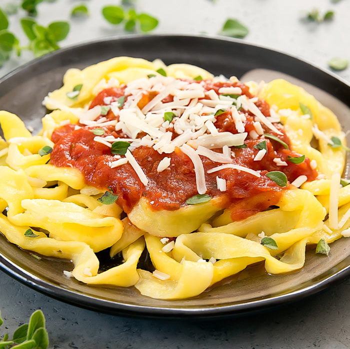 2 ingredient keto pasta dough served