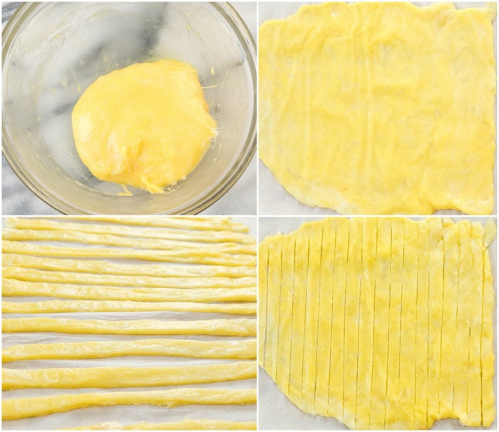 keto pasta dough preparation