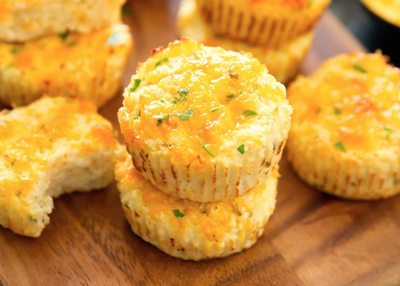Cheesy Cauliflower Muffins