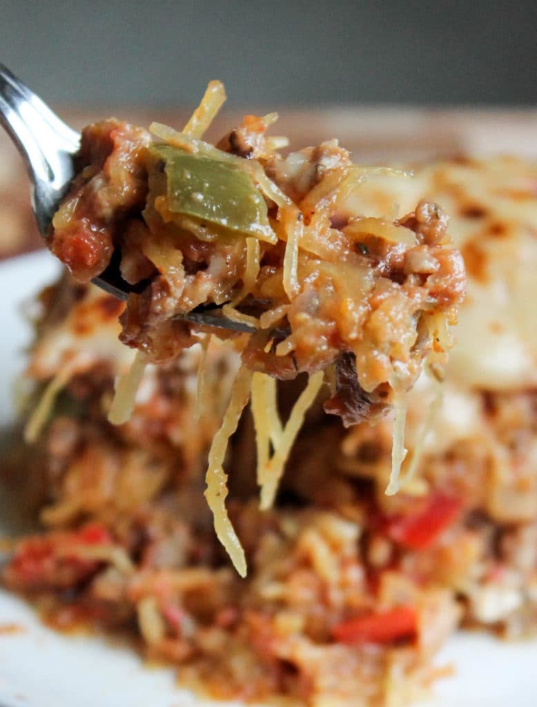 peppers and sausage casserole bite