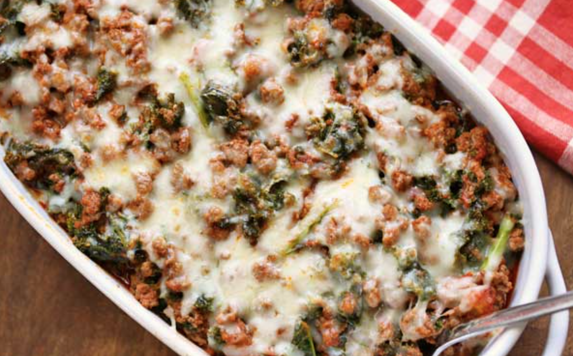 Ground Beef And Kale Casserole