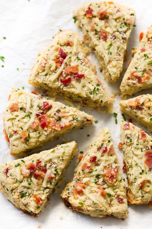 Keto Bacon and Cheese Scones