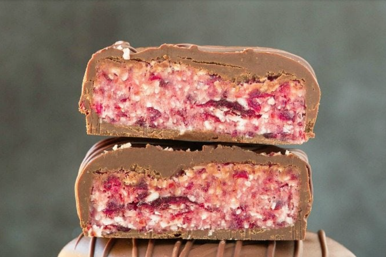 No-Bake Raspberry Coconut Crack