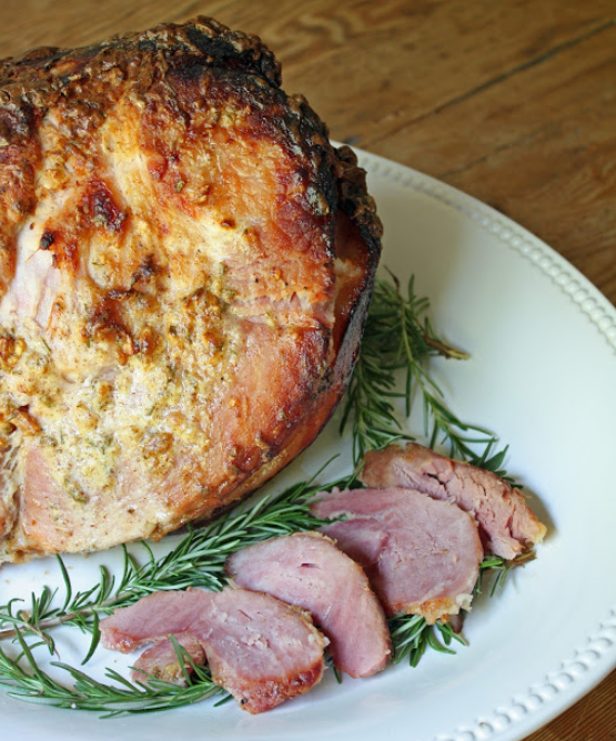 Rosemary & Mustard Crusted Baked Ham