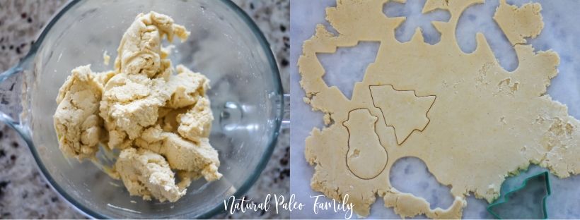 frosting keto christmas cookies dough