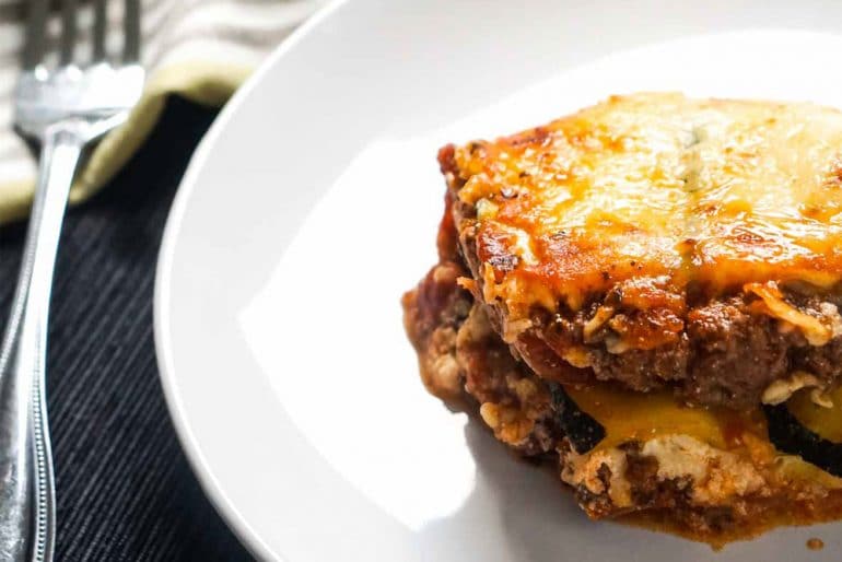 keto lasagna with zucchini