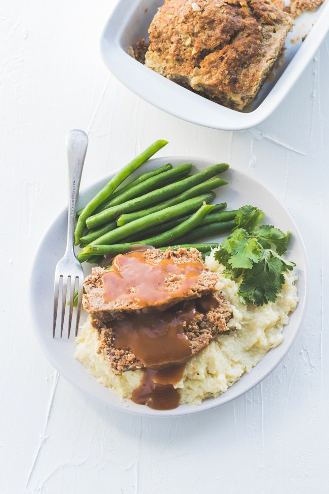 keto meatloaf served for dinner